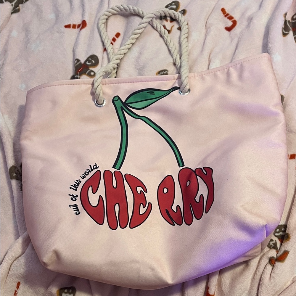 Cherry Pink Tote Bag